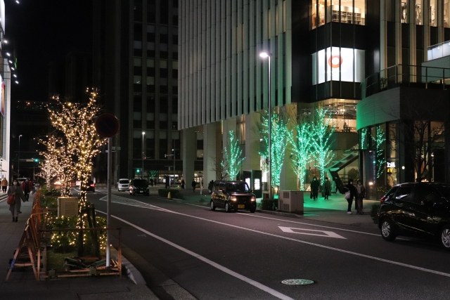 名古屋市ささしまライブのイルミネーション